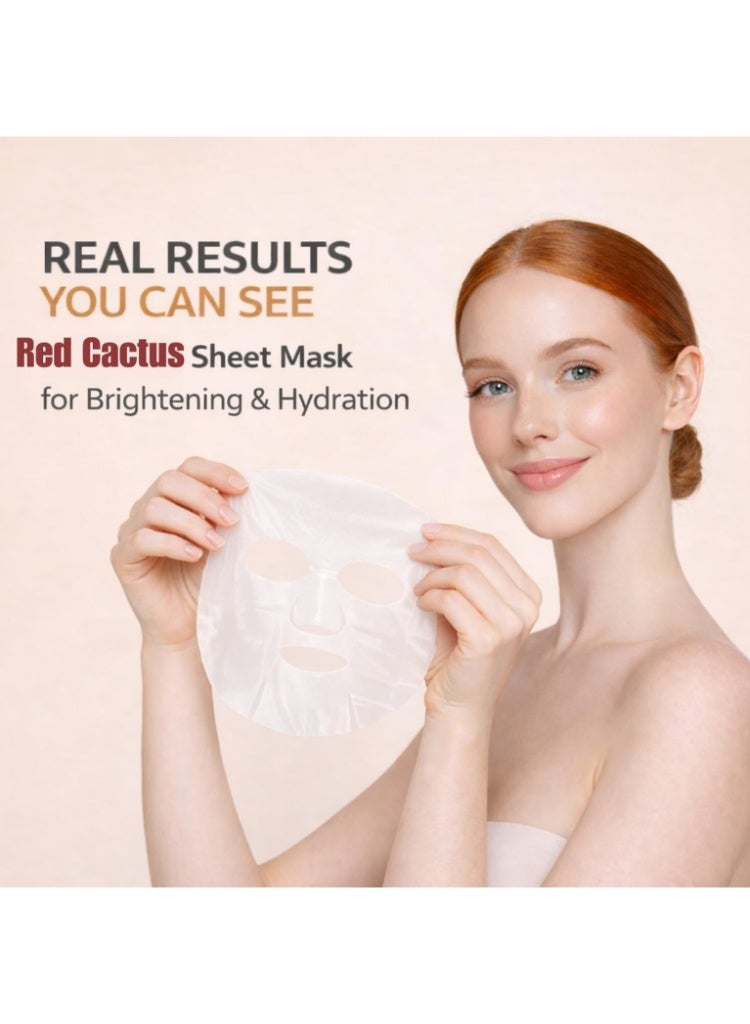 اي ال تي ELT Cosmetic Red Cactus Soothing Mask – ماسك الصبار الأحمر المهدئ لترطيب عميق وتهدئة البشرة الحساسة - Image 2
